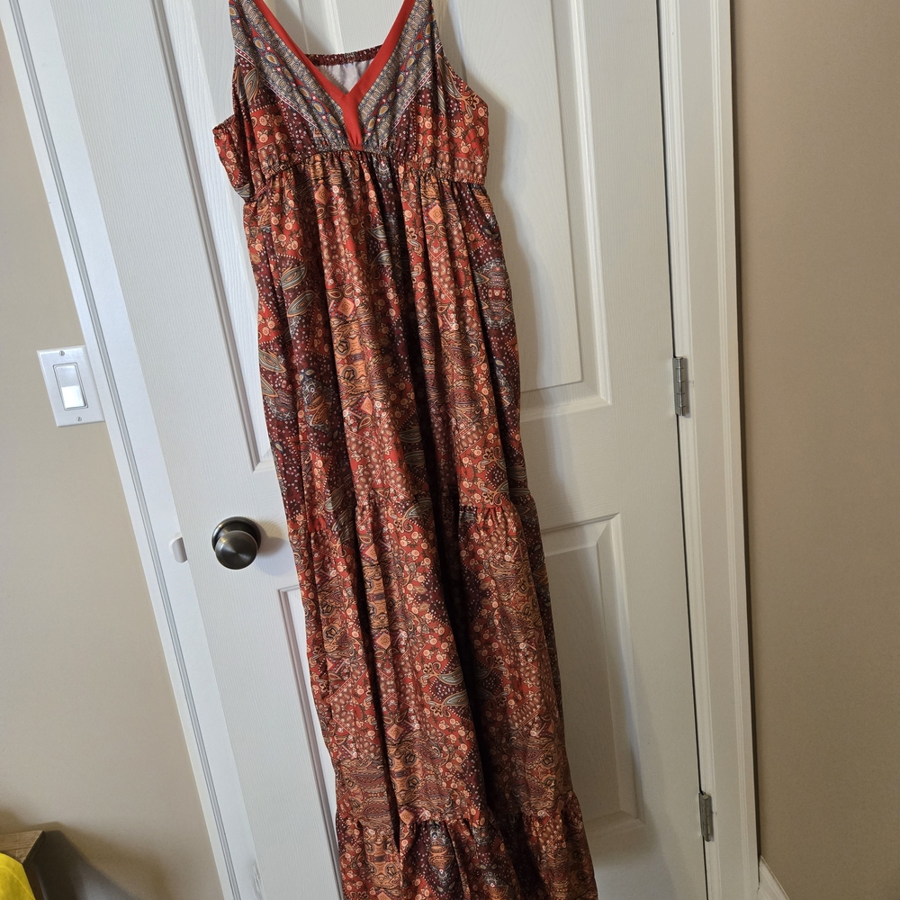 SHEIN Multicolor Boho Maxi Dress
